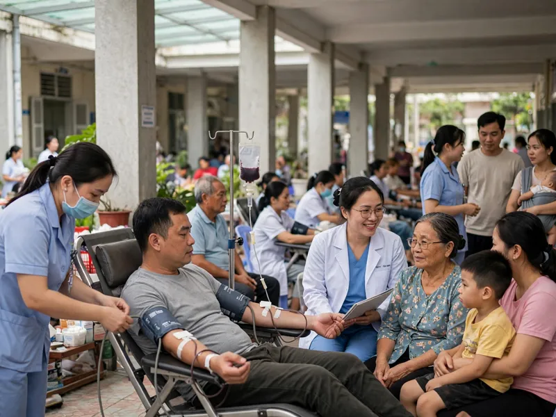 Ảnh minh họa: Ngày hội hiến máu Giọt hồng Sông Giả năm 2025