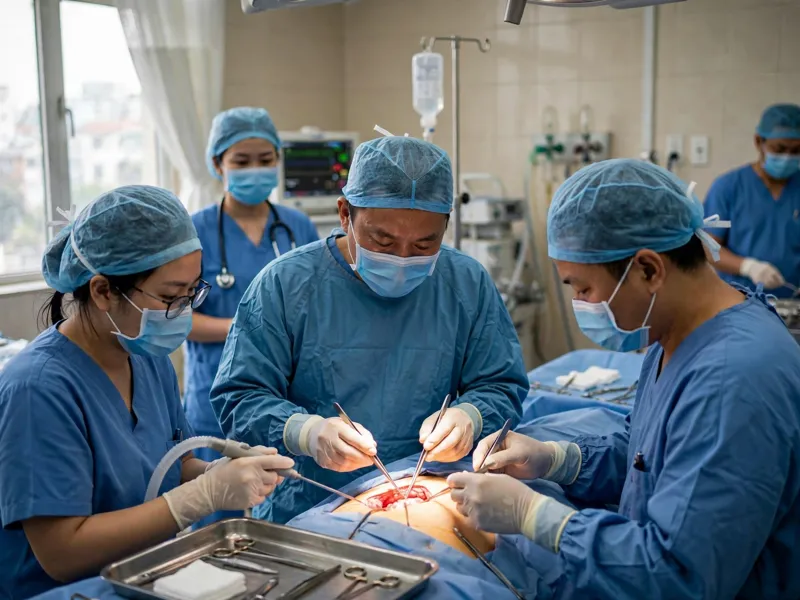 Ảnh minh họa: Kíp ghép tim trong phòng mổ Trung tâm Tim mạch