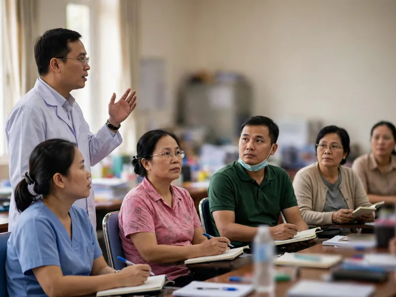 Ảnh minh họa: Lớp tập huấn sốt xuất huyết tại Trung tâm Đào tạo – Chỉ đạo tuyến